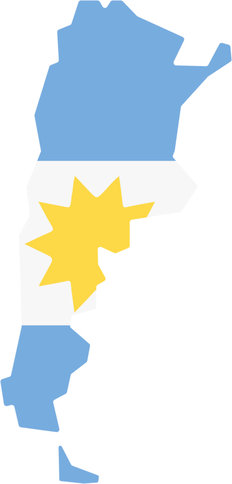drawing of argentina flag map. png