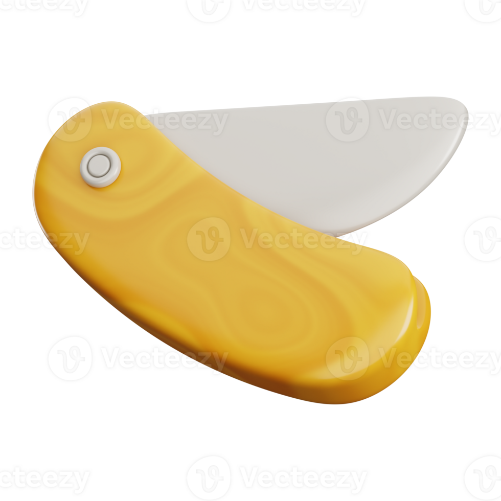 3D Folding Knife Illustration png