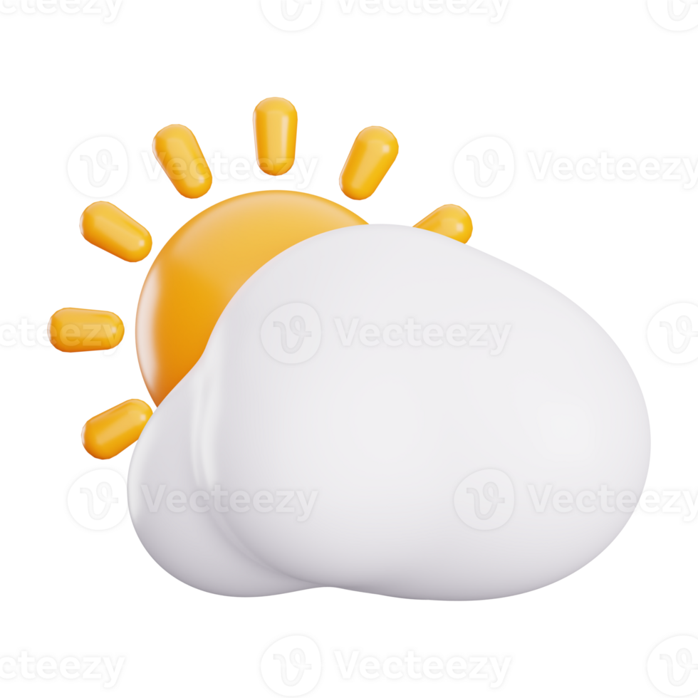 3D Cloudy Illustration png