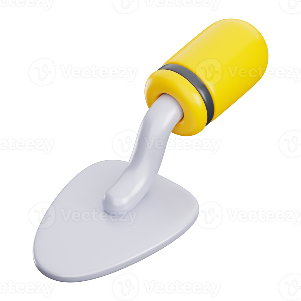 3D Shovel Illustration png