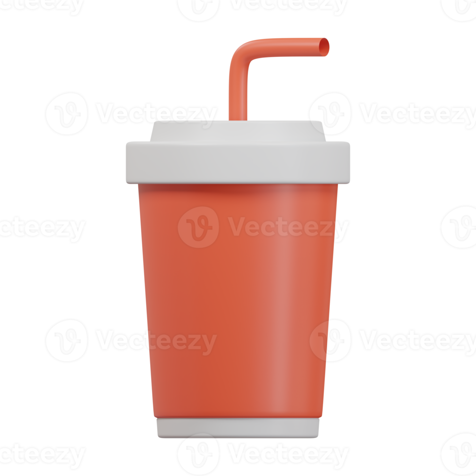 Soft Drink icon 3d render illustration png