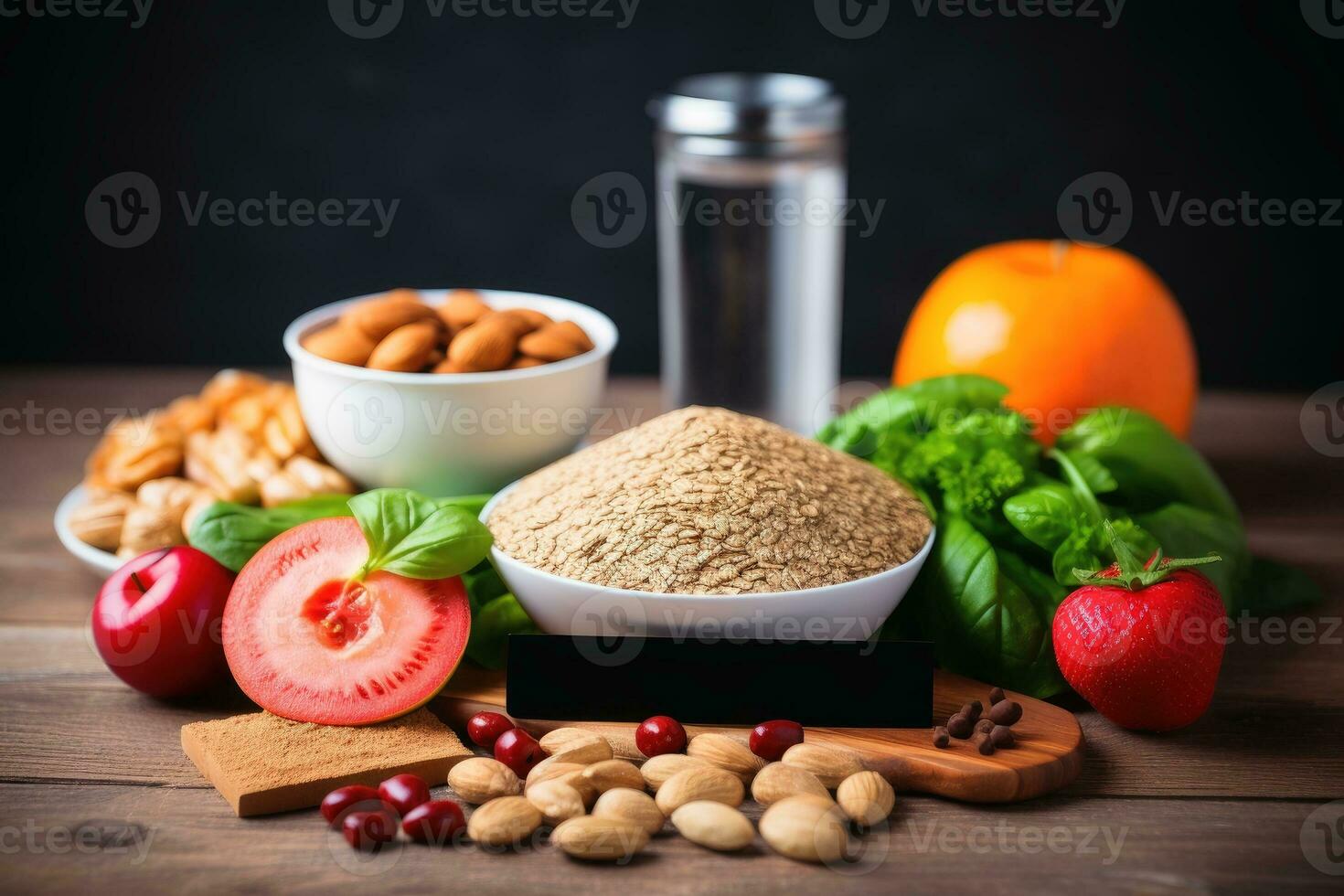 A diet concept for loosing weight.AI Generative photo