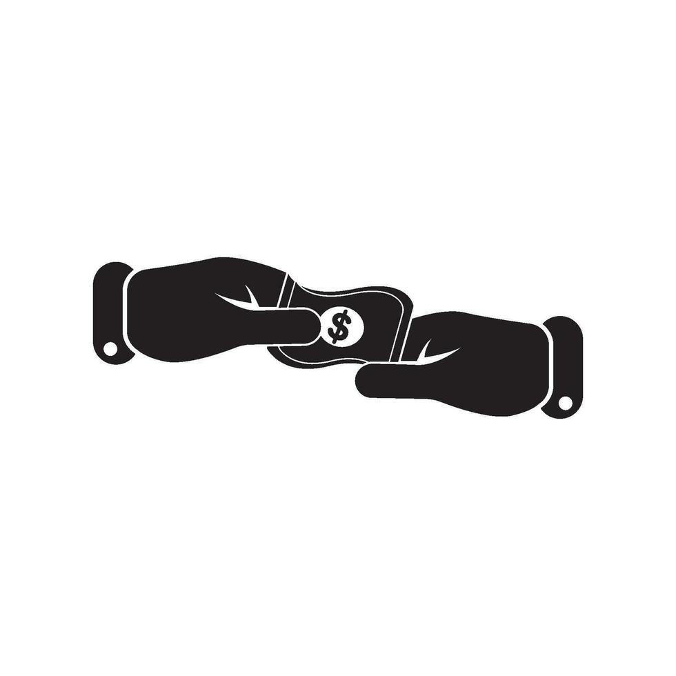 Bribery logo icon symbol vector template illustration design.