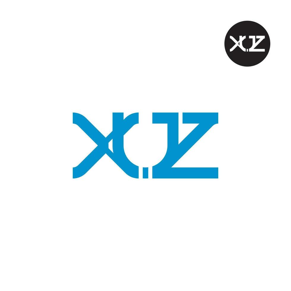 Letter XUZ Monogram Logo Design vector