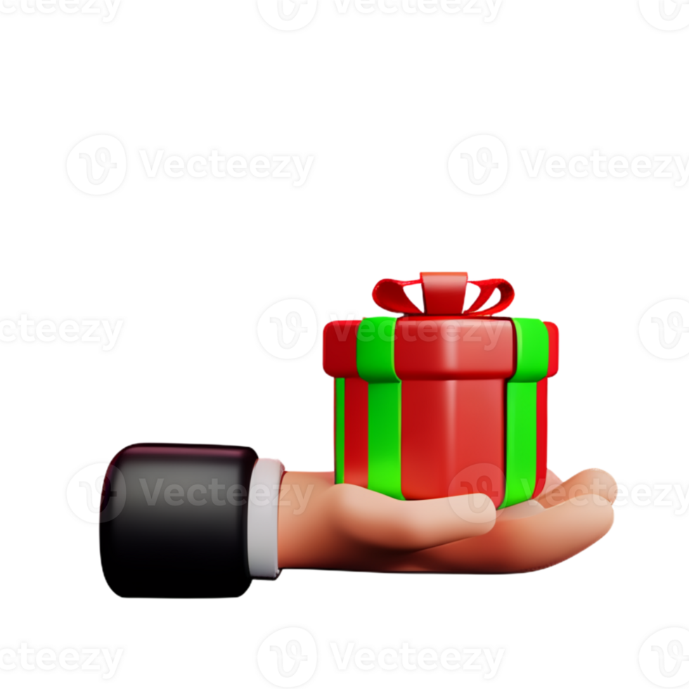 Giftbox Hands Holding AI Generative png