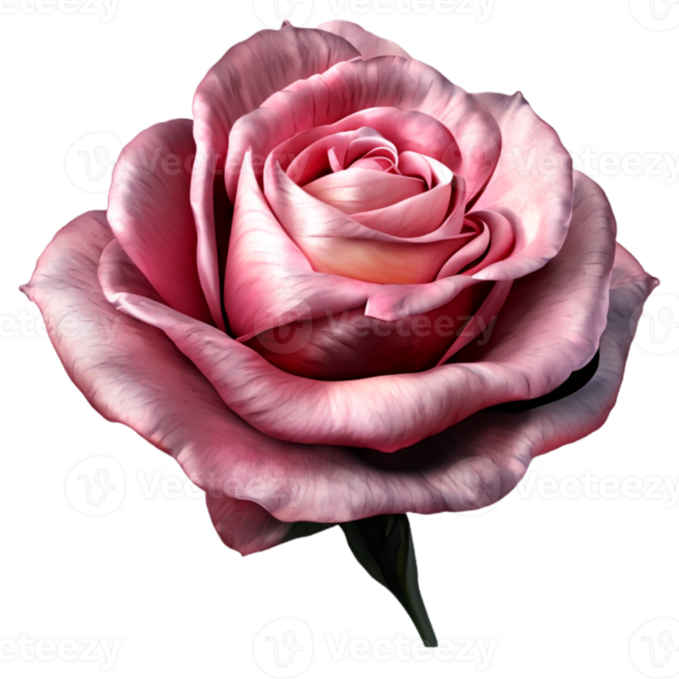 Rose Pink Flower AI Generative png