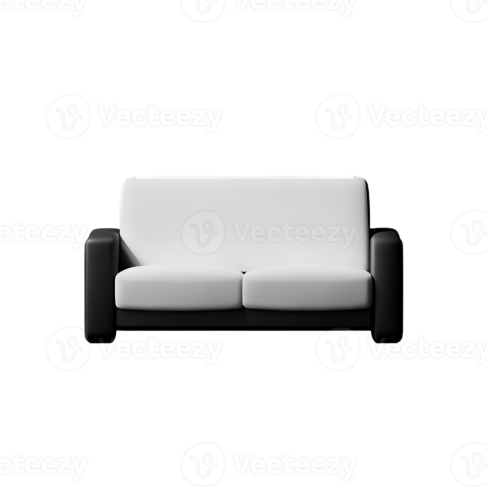Sofa Modern Furniture AI Generative png