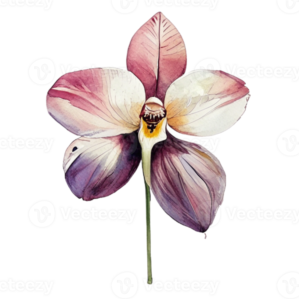 Orchid Flower beautiful AI Generative png