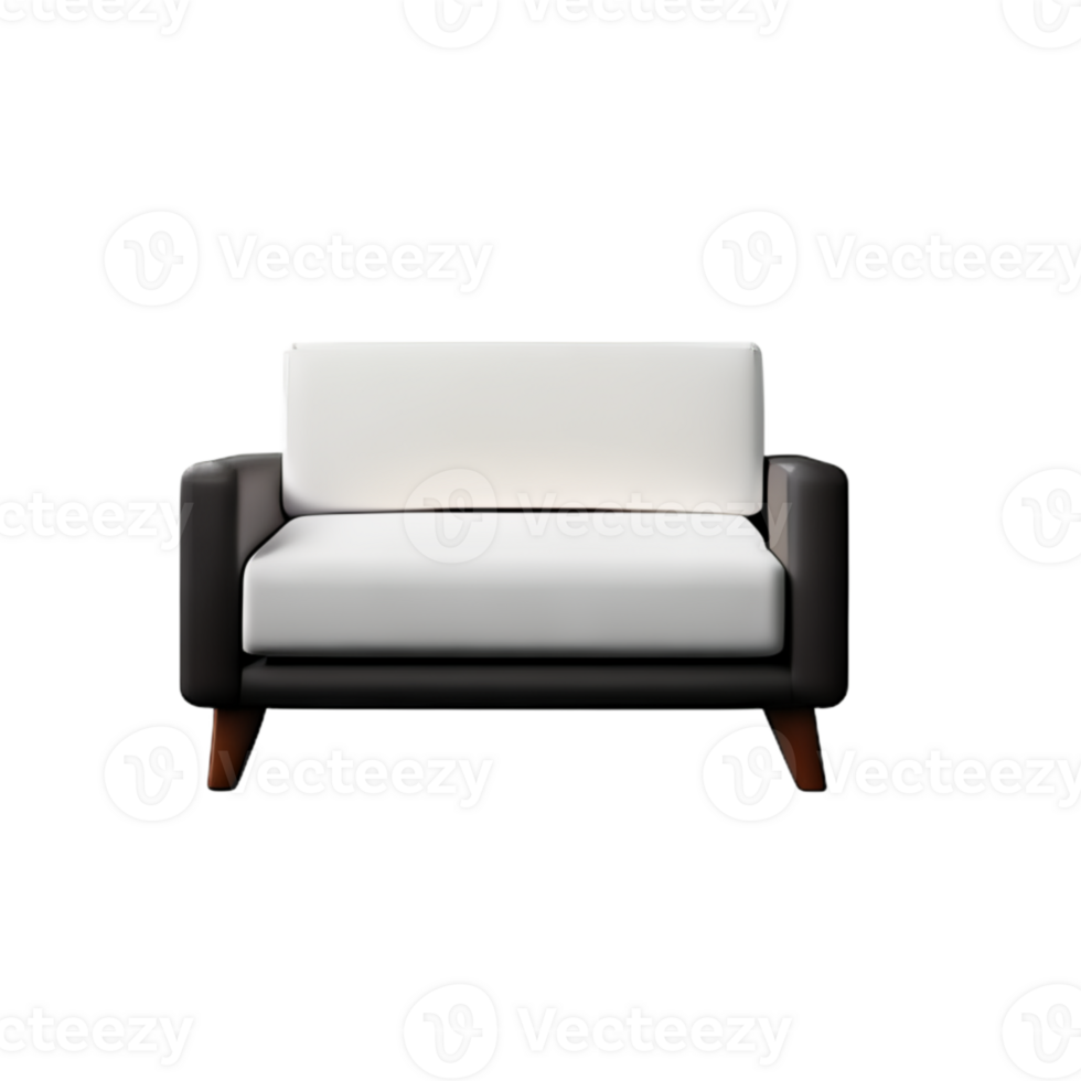 Sofa Modern Furniture AI Generative png