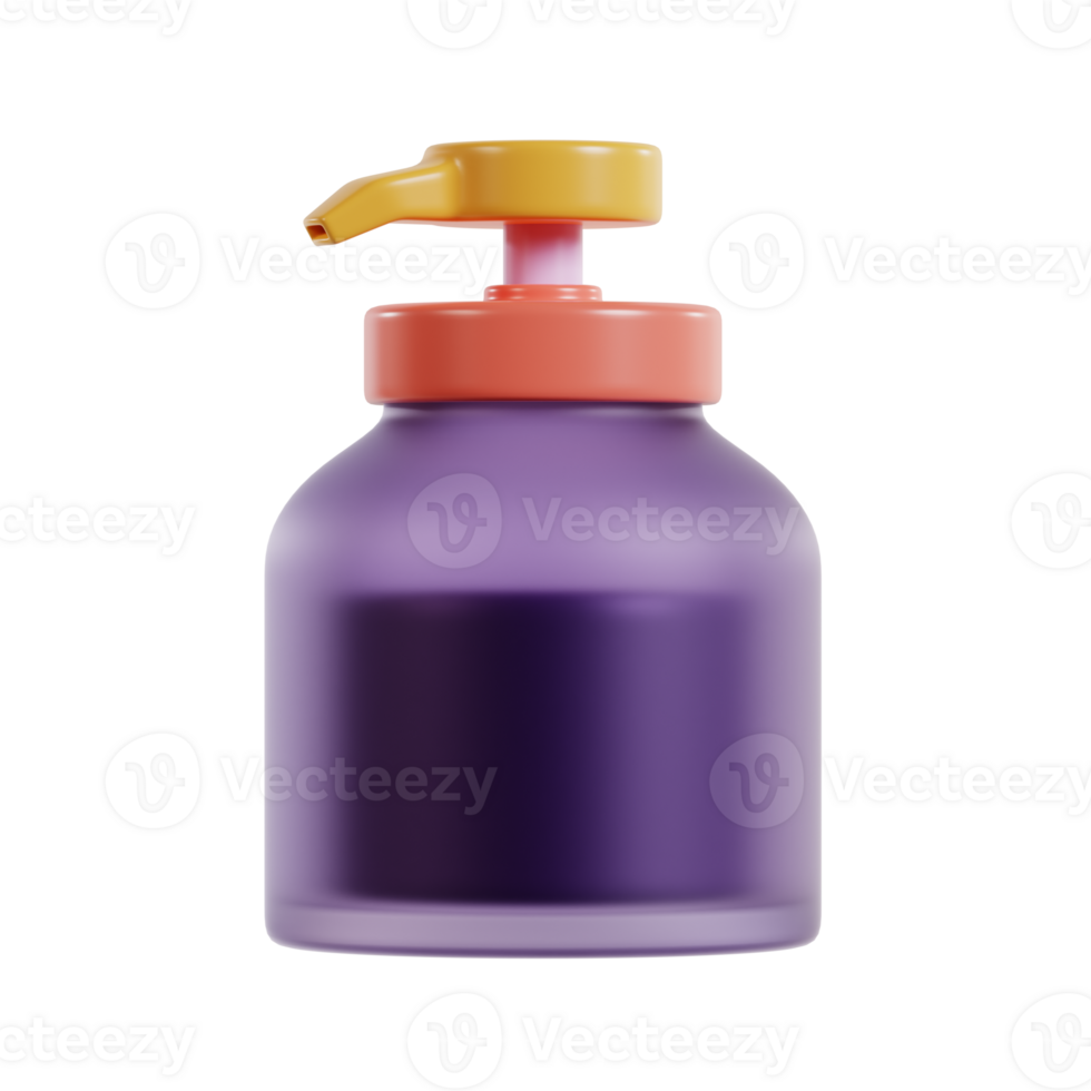 3d illustration of hand sanitizer icon rendering png