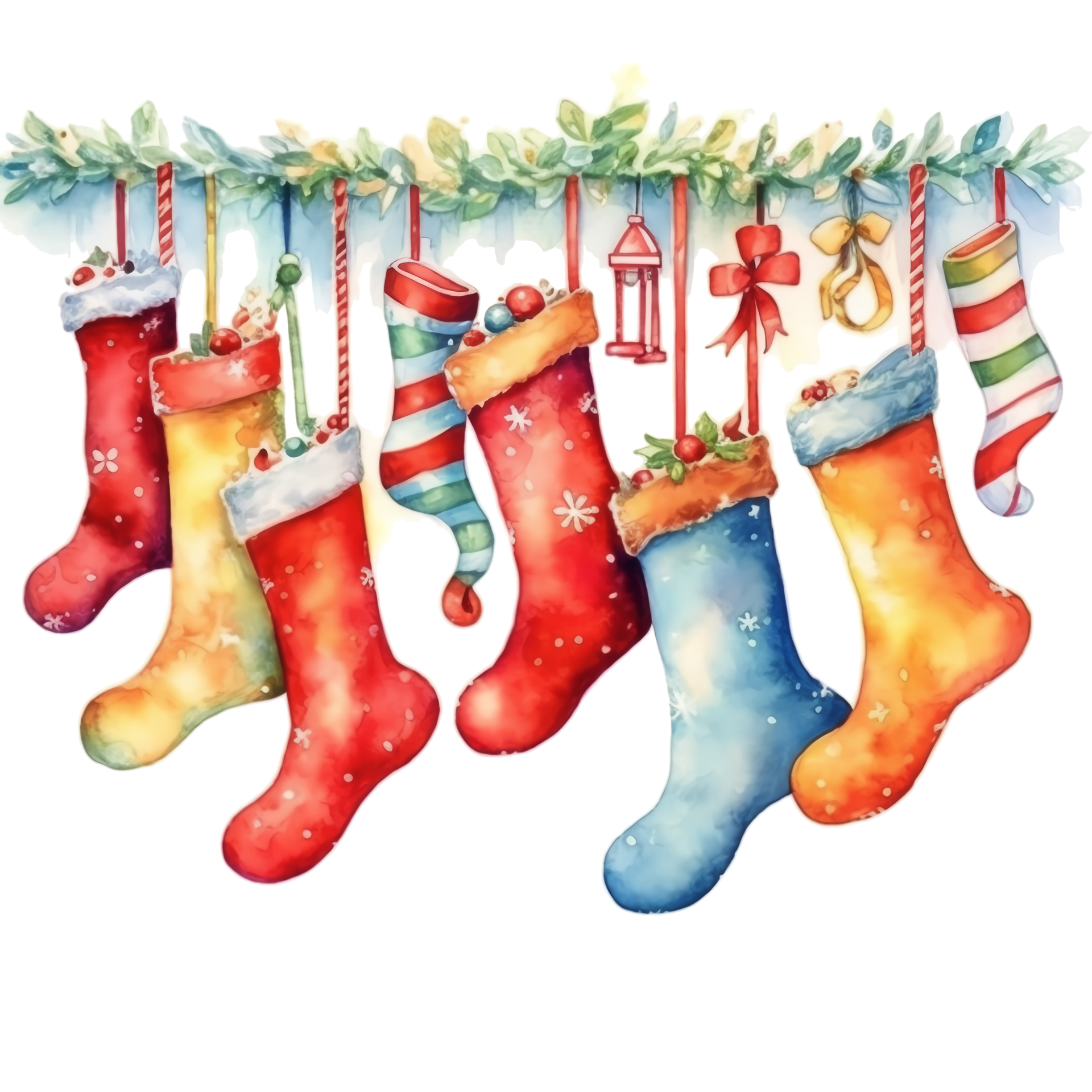 Christmas Stockings Stock Illustrations – 10,192 Christmas