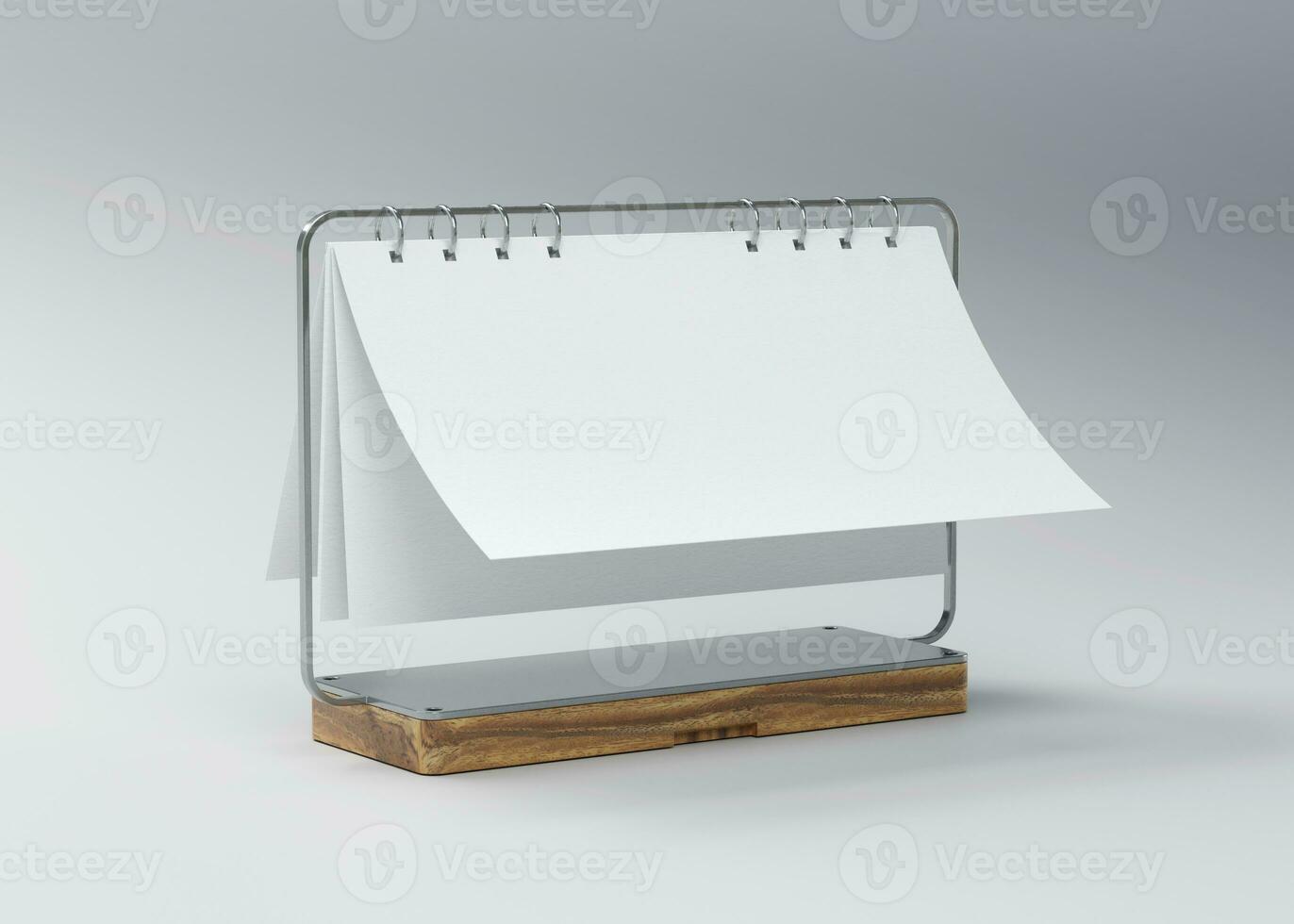 desk calendar with white paper suitable for calendar design presentation photo