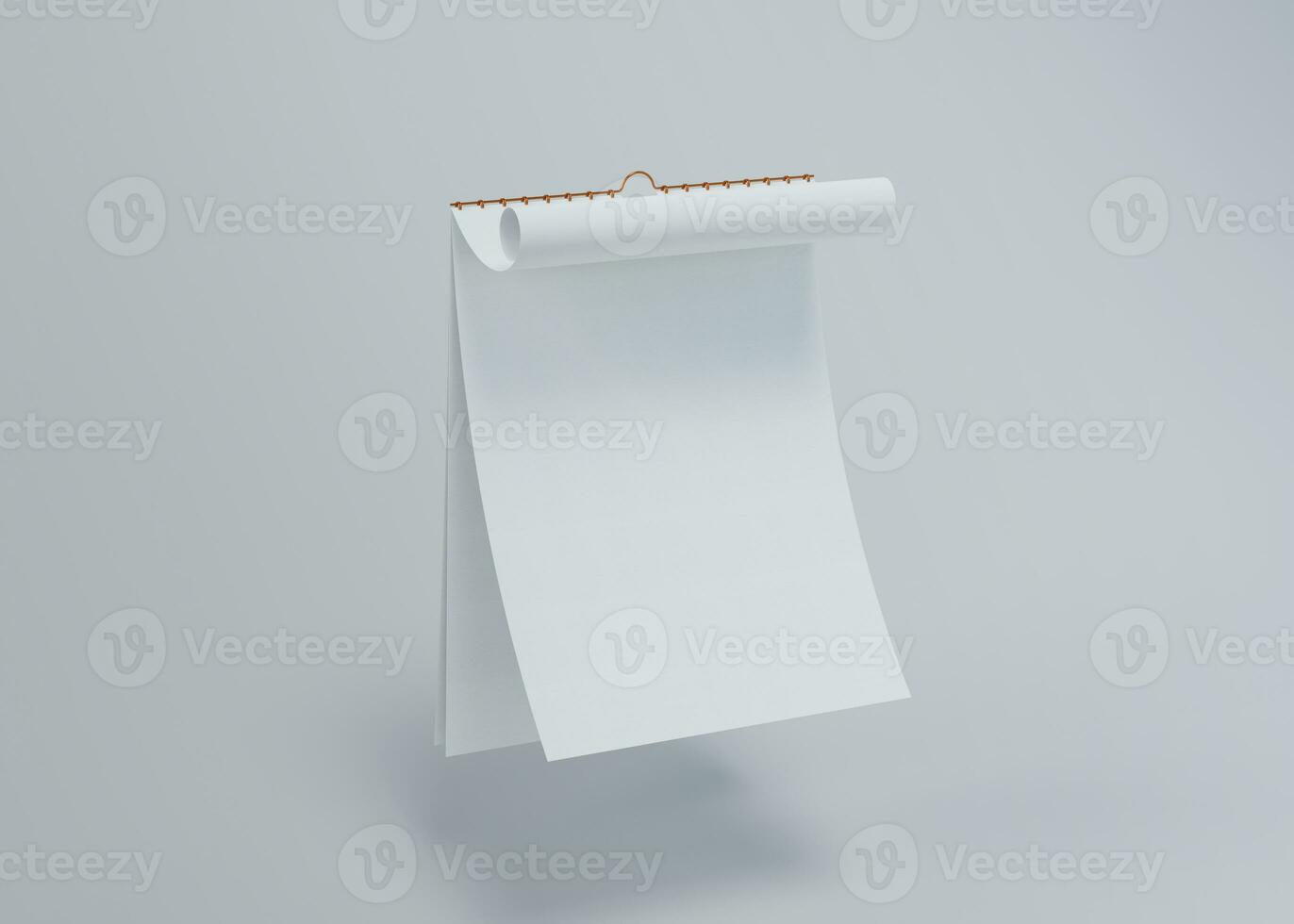 potrait desk calendar with blank of paper suitable for calendar design presentation photo
