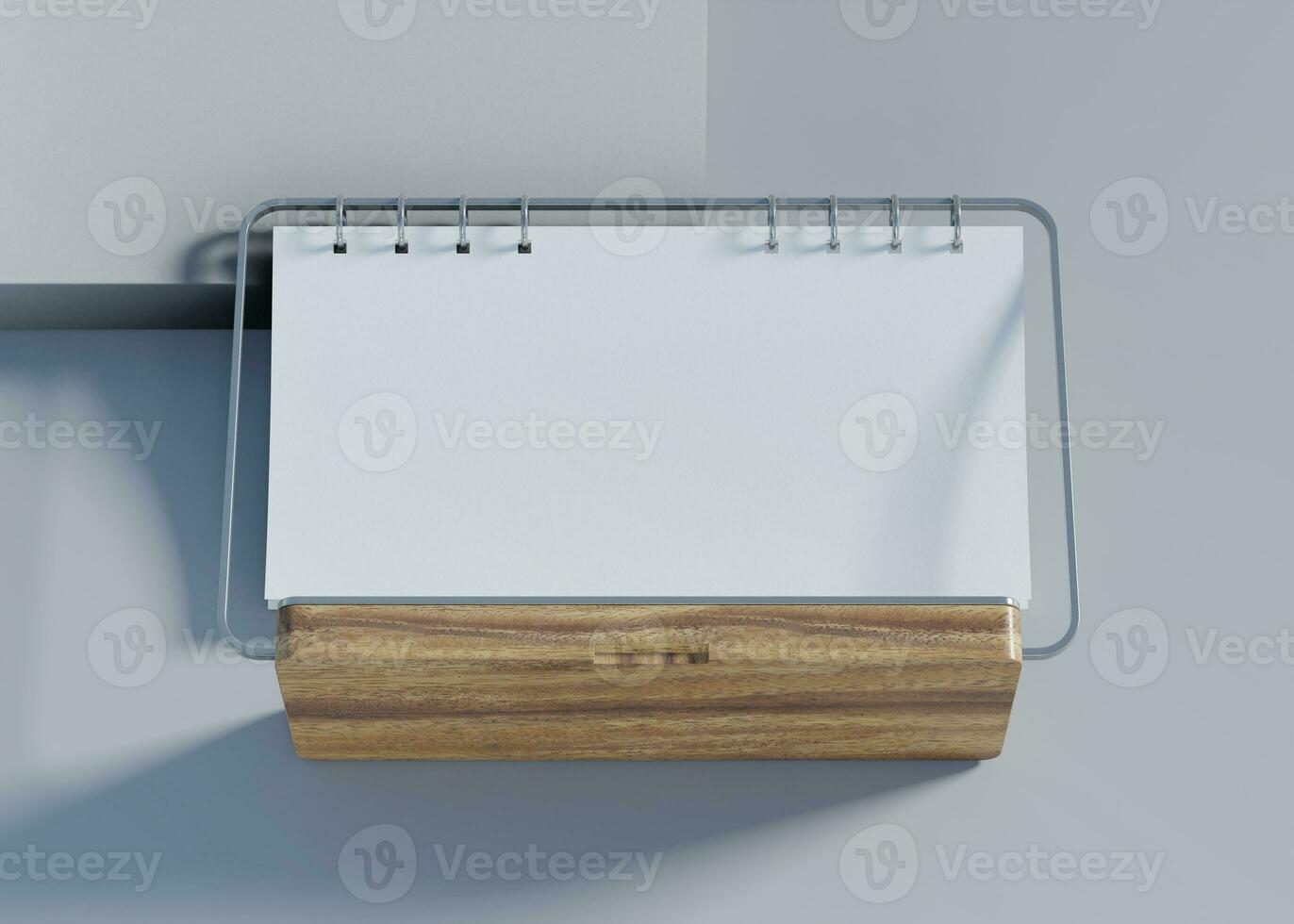 desk calendar with white paper suitable for calendar design presentation photo