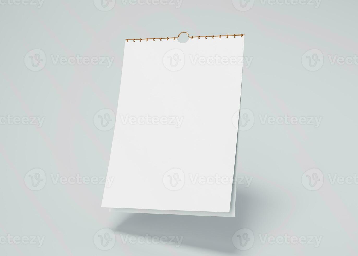 potrait desk calendar with blank of paper suitable for calendar design presentation photo