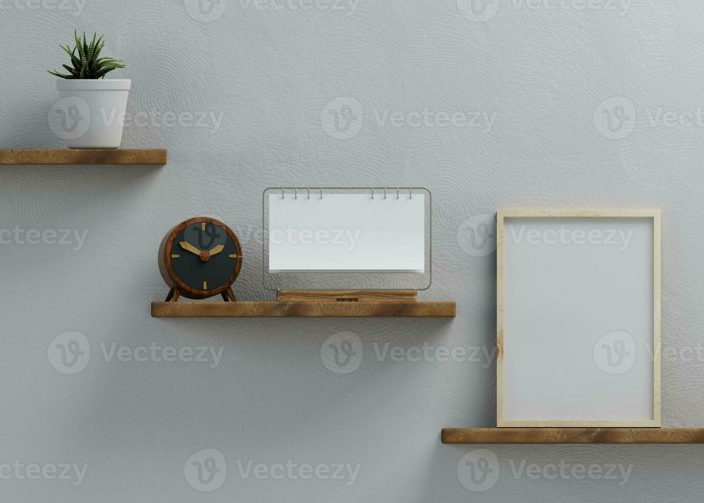 desk calendar with white paper suitable for calendar design presentation photo