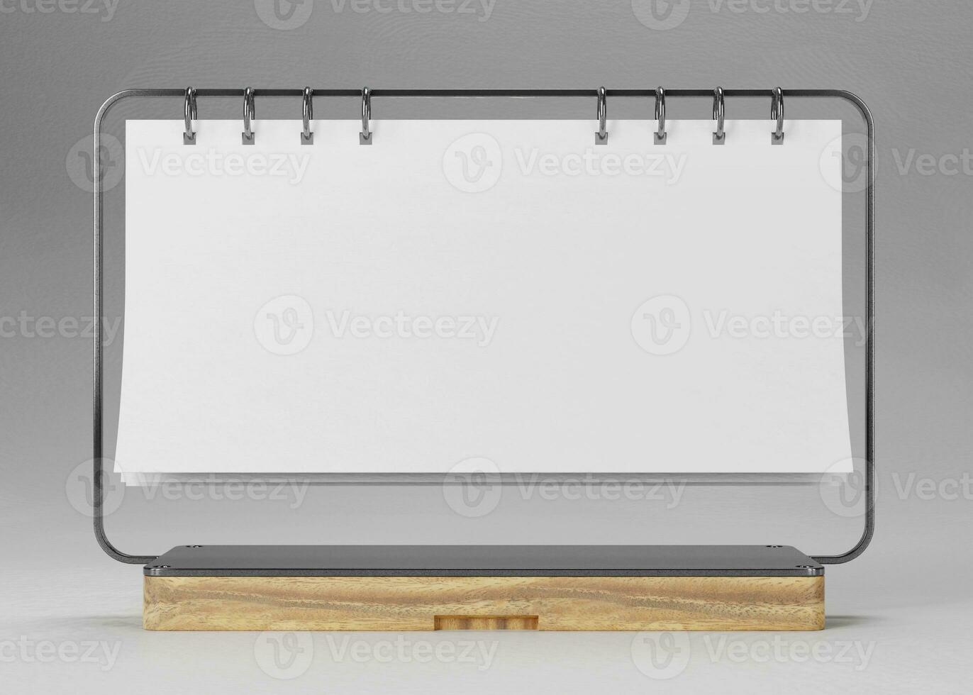 desk calendar with white paper suitable for calendar design presentation photo
