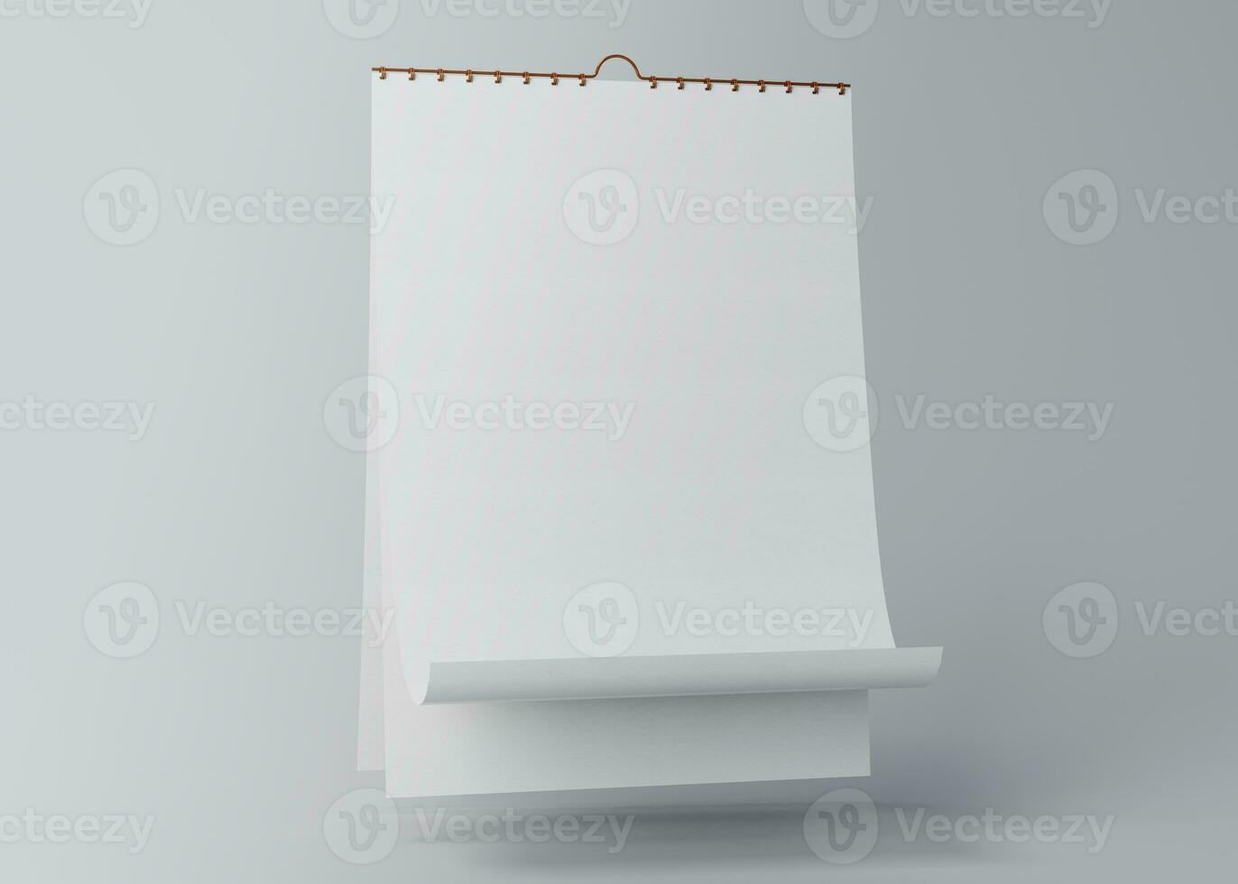 potrait desk calendar with blank of paper suitable for calendar design presentation photo