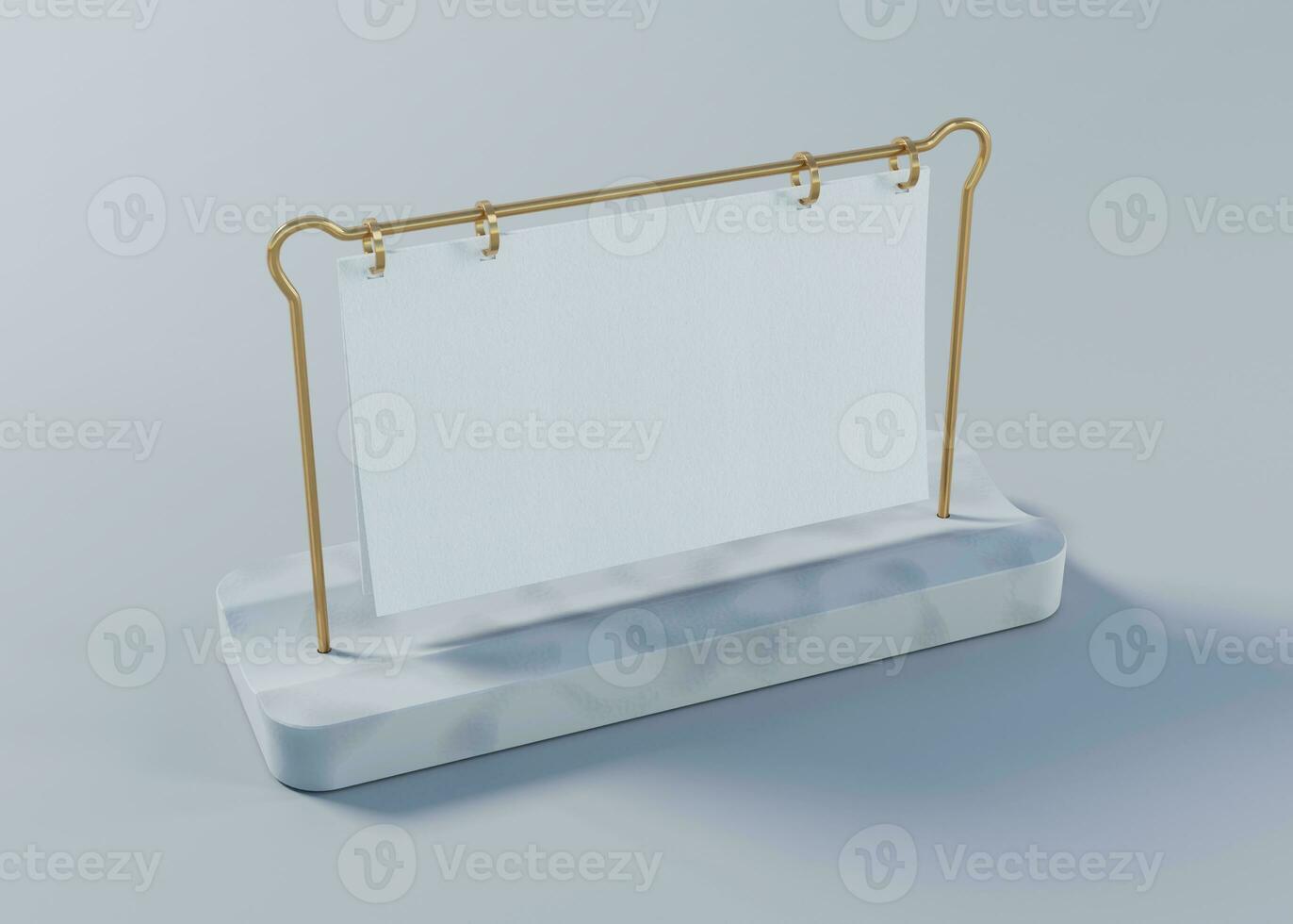 desk calendar with white paper suitable for calendar design presentation photo