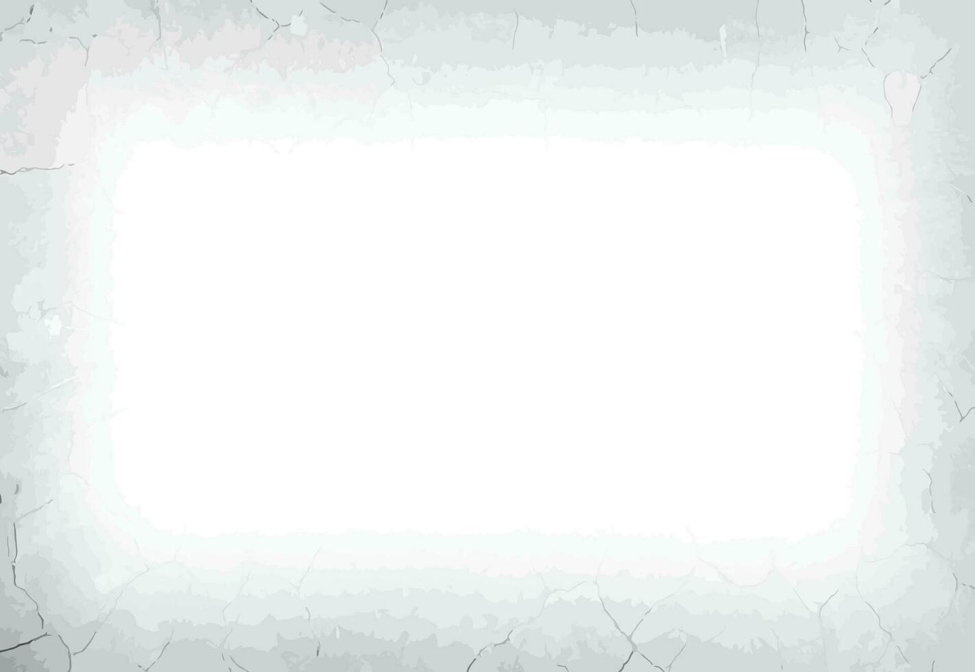 a white square frame on a cracked wall, Grunge border, backgrounds textured photographic effect template vector