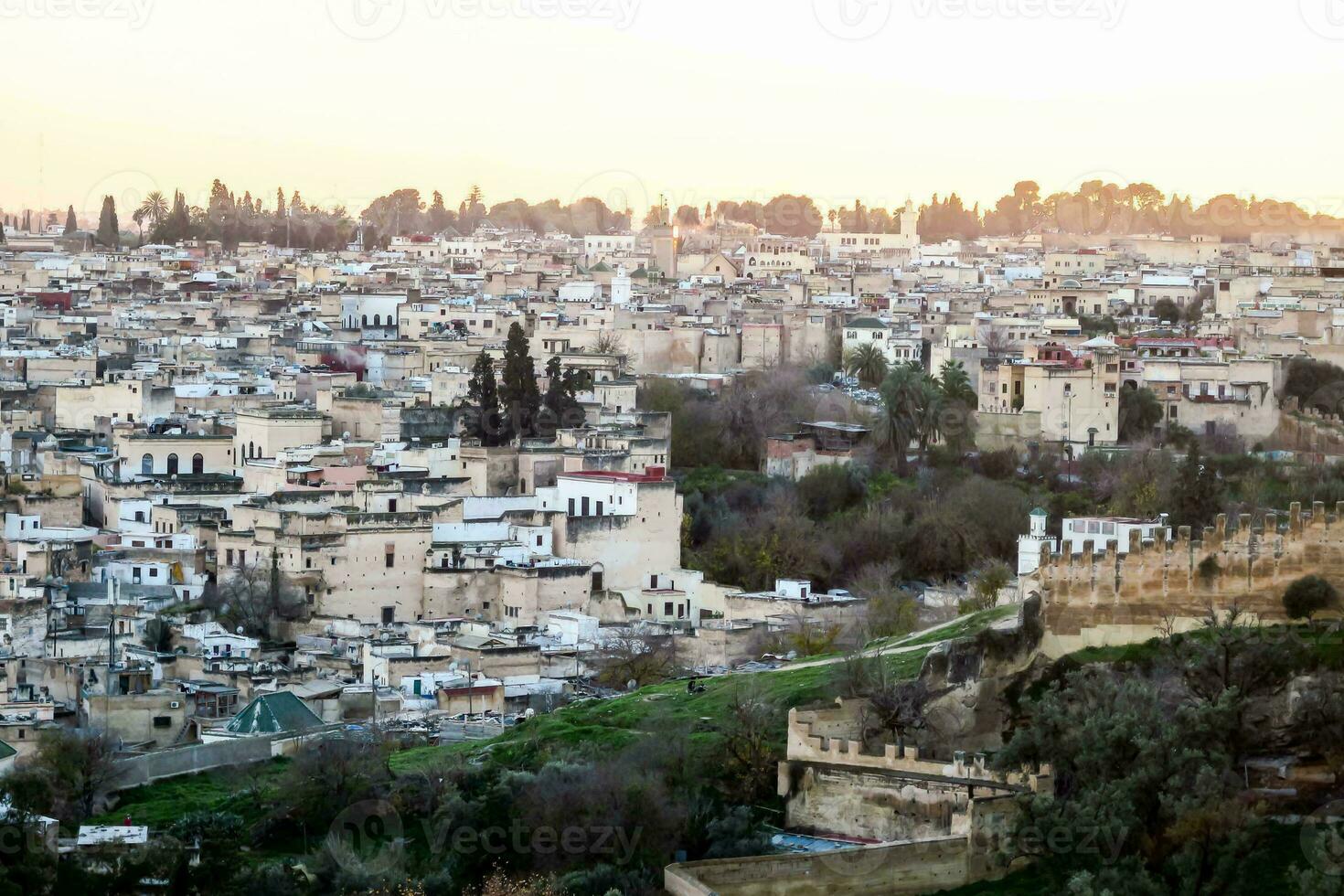 The buildings in the city photo