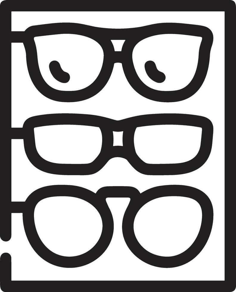 lentes óptico icono símbolo imagen vector. ilustración de Gafas de sol proteccion vista gráfico diseño imagen vector