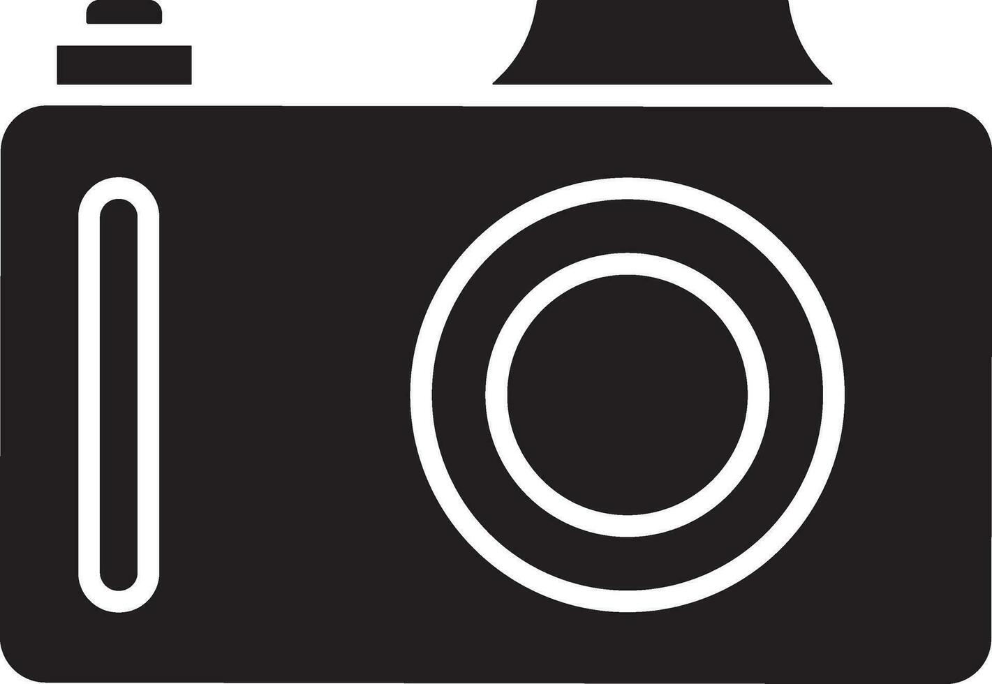 Camera photography icon symbol vector image. Illustration of multimedia photographic lens graphic design image