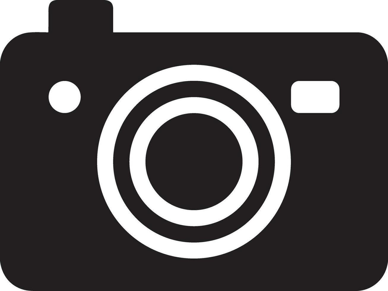 Camera photography icon symbol vector image. Illustration of multimedia photographic lens graphic design image