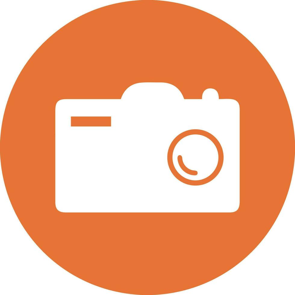 Camera photography icon symbol vector image. Illustration of multimedia photographic lens graphic design image