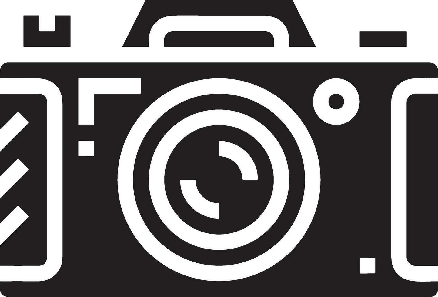 Camera photography icon symbol vector image. Illustration of multimedia photographic lens graphic design image