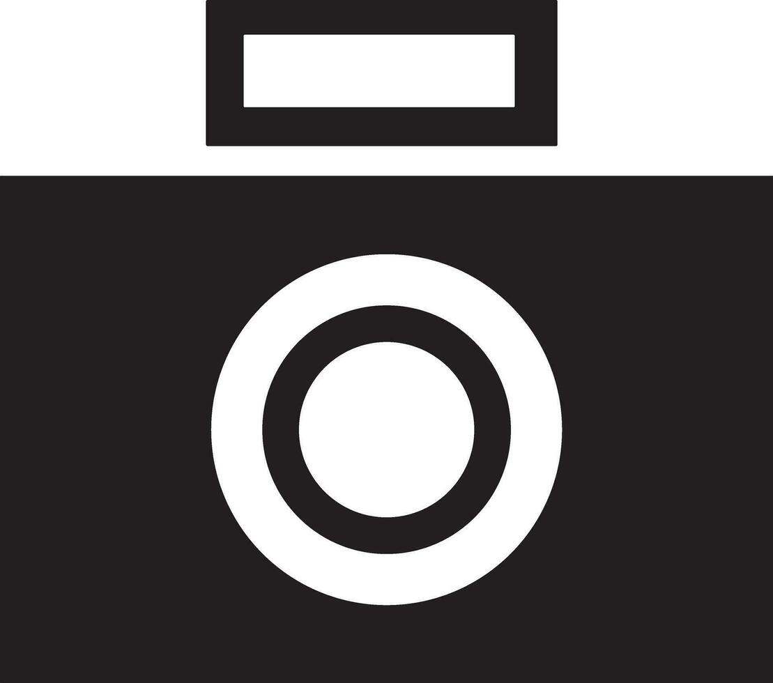 Camera photography icon symbol vector image. Illustration of multimedia photographic lens graphic design image