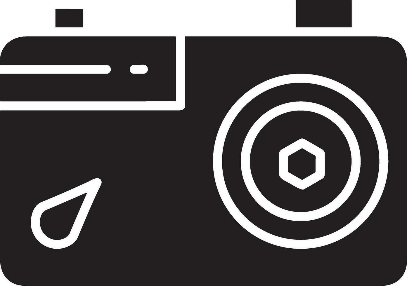 Camera photography icon symbol vector image. Illustration of multimedia photographic lens graphic design image