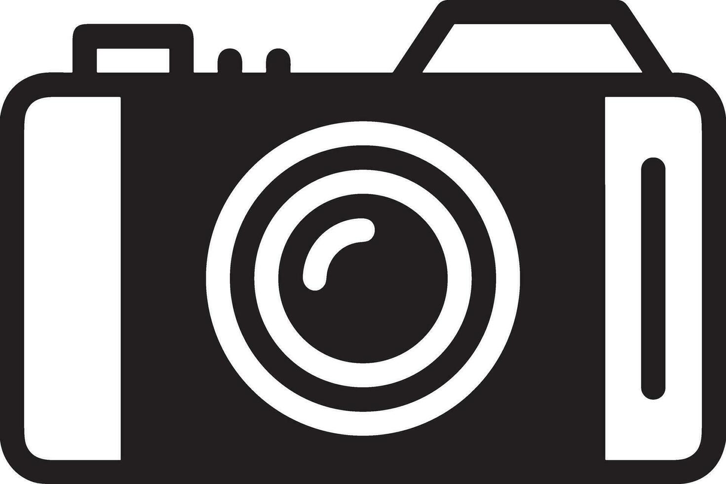 Camera photography icon symbol vector image. Illustration of multimedia photographic lens graphic design image