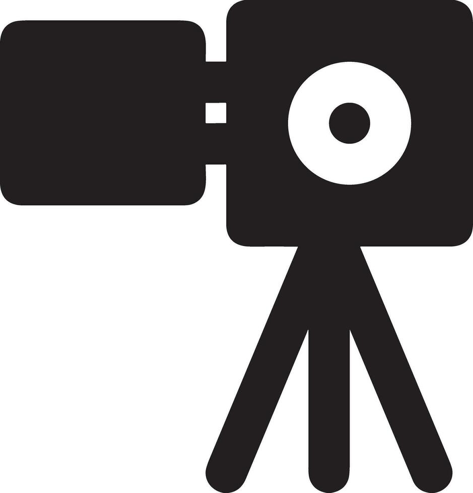 Camera photography icon symbol vector image. Illustration of multimedia photographic lens graphic design image