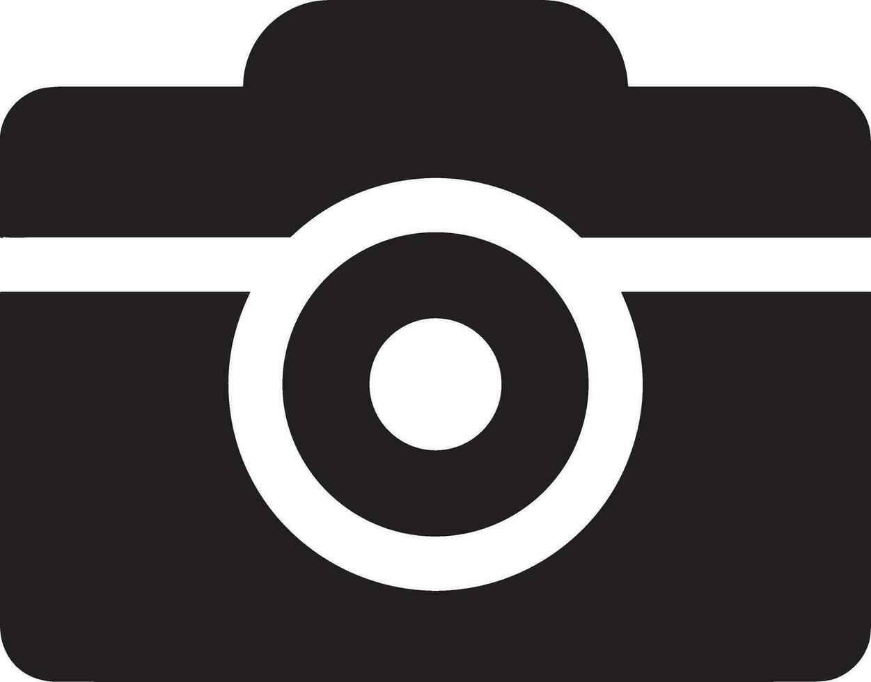 Camera photography icon symbol vector image. Illustration of multimedia photographic lens graphic design image