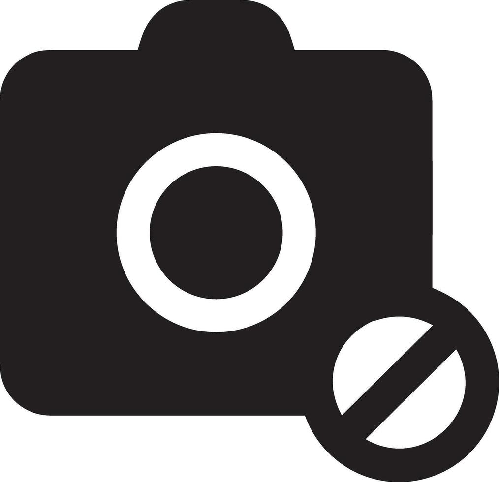 Camera photography icon symbol vector image. Illustration of multimedia photographic lens graphic design image