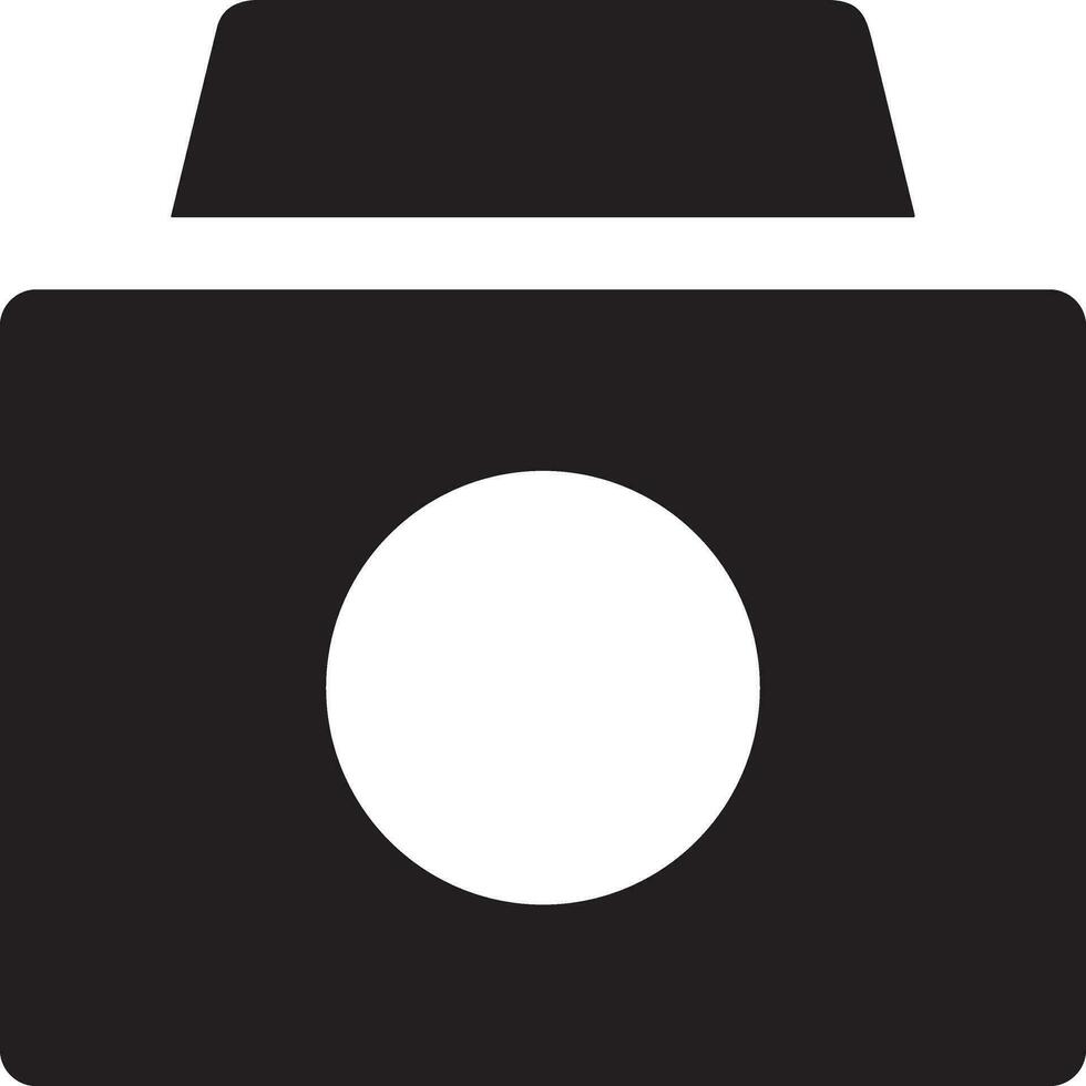 Camera photography icon symbol vector image. Illustration of multimedia photographic lens graphic design image