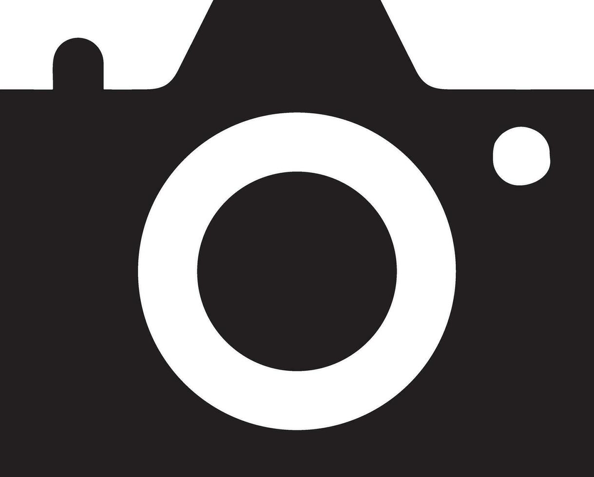 Camera photography icon symbol vector image. Illustration of multimedia photographic lens graphic design image