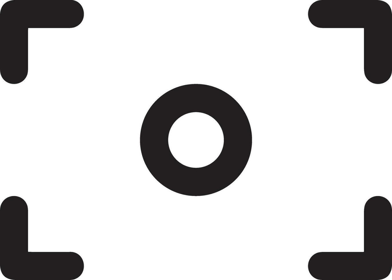 Camera photography icon symbol vector image. Illustration of multimedia photographic lens graphic design image