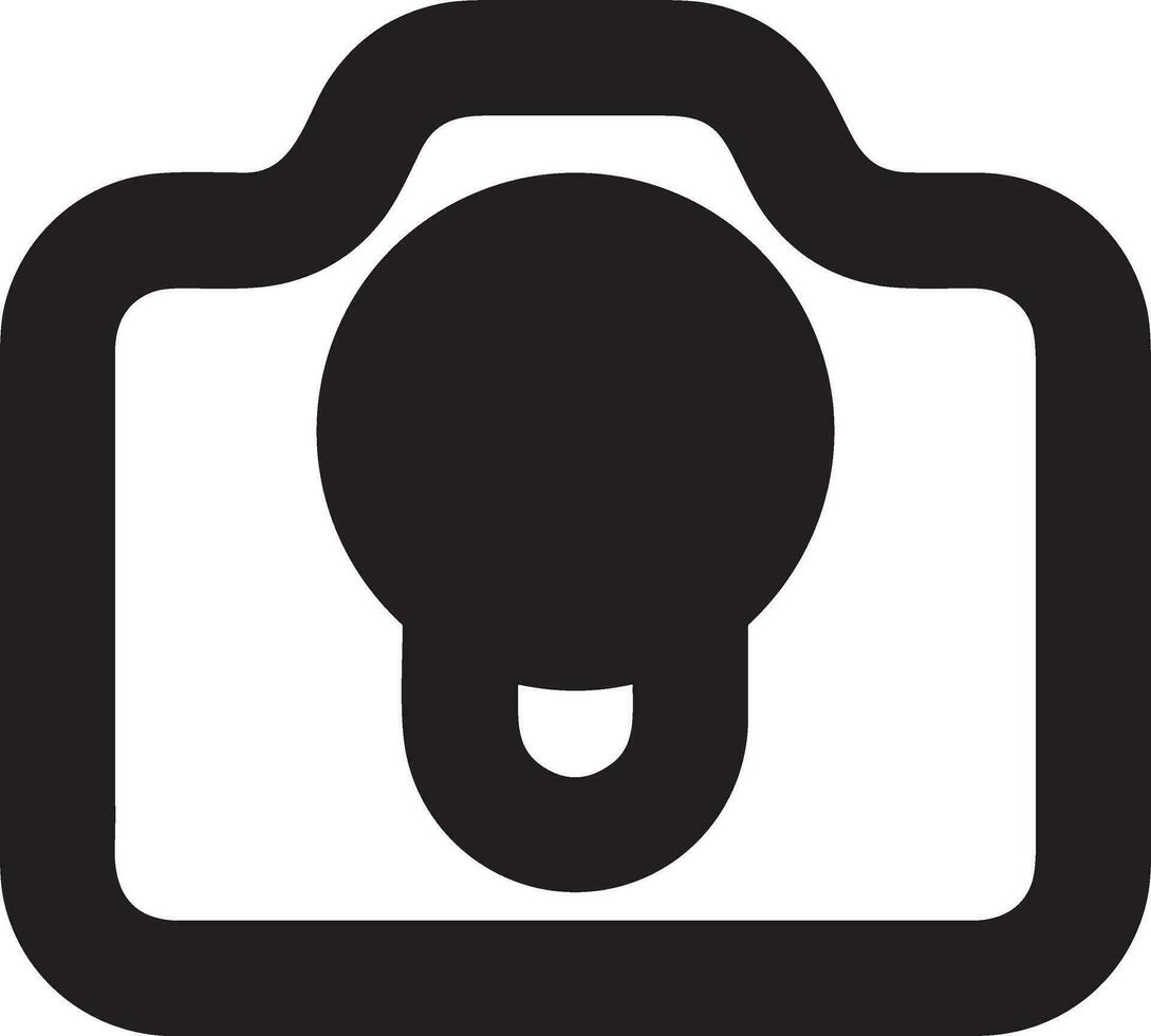 Camera photography icon symbol vector image. Illustration of multimedia photographic lens graphic design image