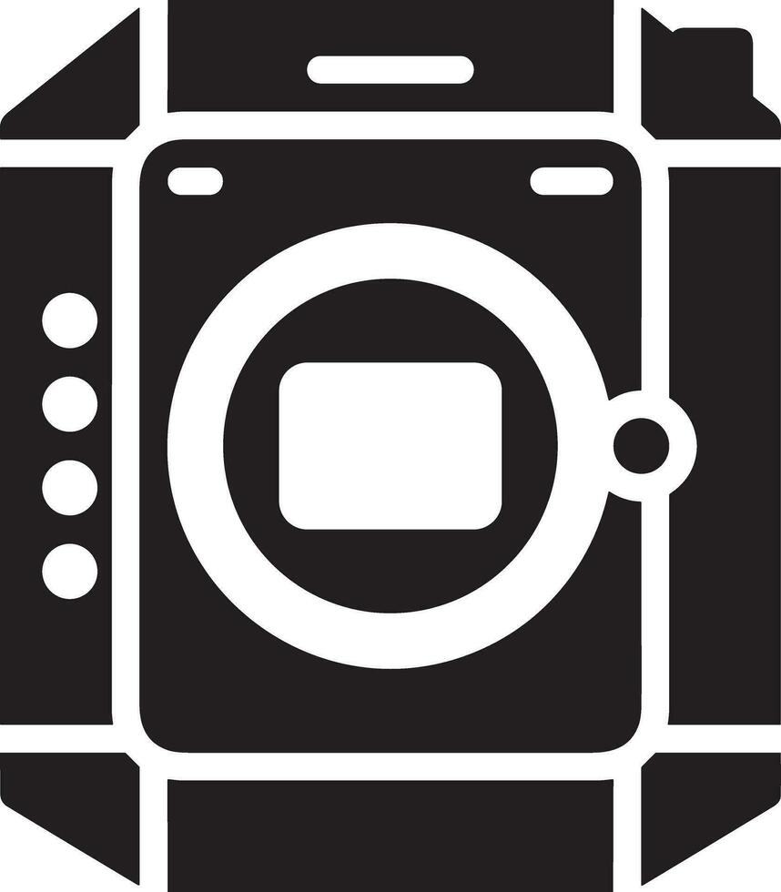 Camera photography icon symbol vector image. Illustration of multimedia photographic lens graphic design image