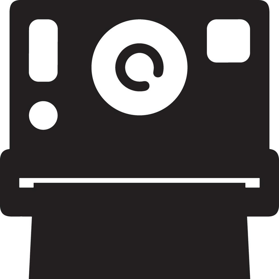 Camera photography icon symbol vector image. Illustration of multimedia photographic lens graphic design image