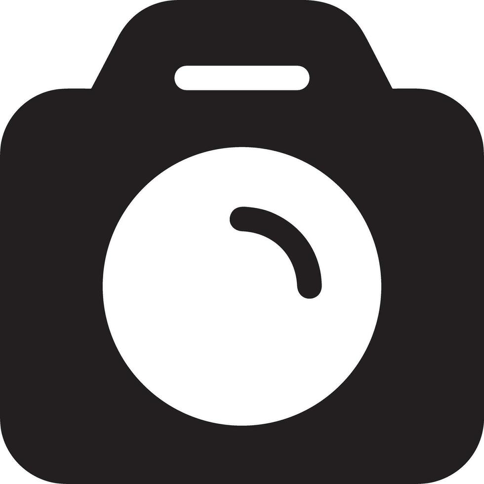 Camera photography icon symbol vector image. Illustration of multimedia photographic lens graphic design image