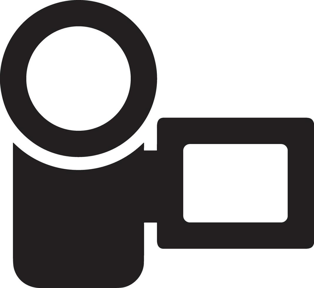 Camera photography icon symbol vector image. Illustration of multimedia photographic lens graphic design image