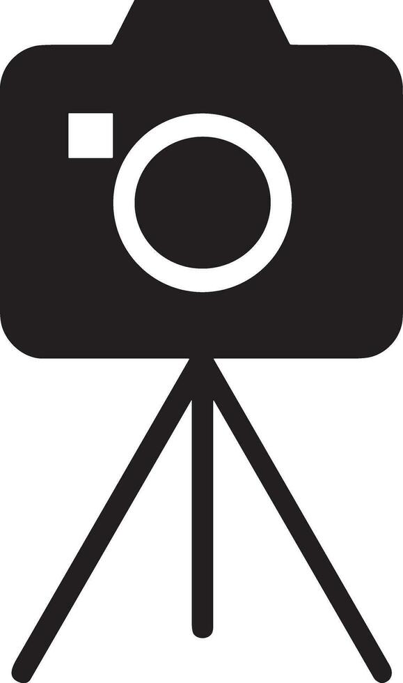 Camera photography icon symbol vector image. Illustration of multimedia photographic lens graphic design image