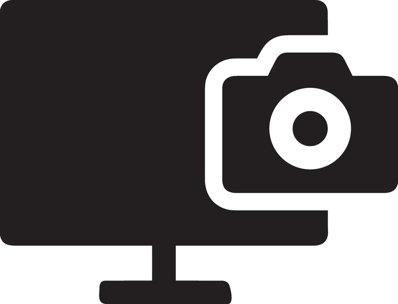 Camera photography icon symbol vector image. Illustration of multimedia photographic lens graphic design image