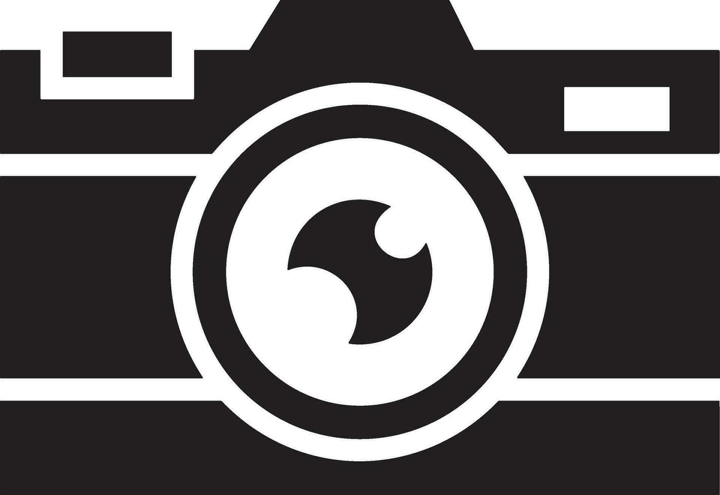 Camera photography icon symbol vector image. Illustration of multimedia photographic lens graphic design image