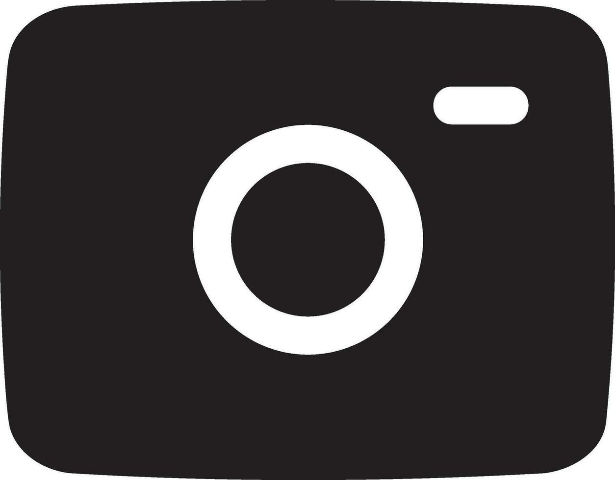 Camera photography icon symbol vector image. Illustration of multimedia photographic lens graphic design image