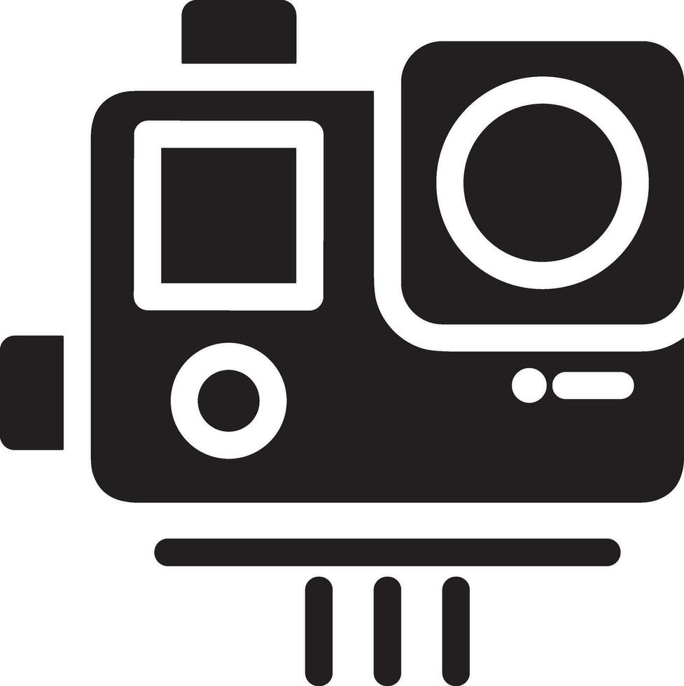 Camera photography icon symbol vector image. Illustration of multimedia photographic lens graphic design image