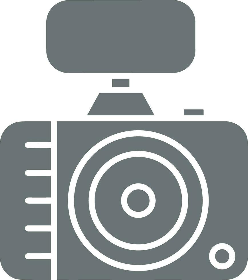 Camera photography icon symbol vector image. Illustration of multimedia photographic lens graphic design image